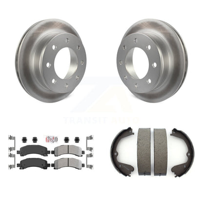 Kit de chaussures de stationnement pour GMC Savana 350, Rotors à revêtement de disque arrière, plaquettes semi-métalliques