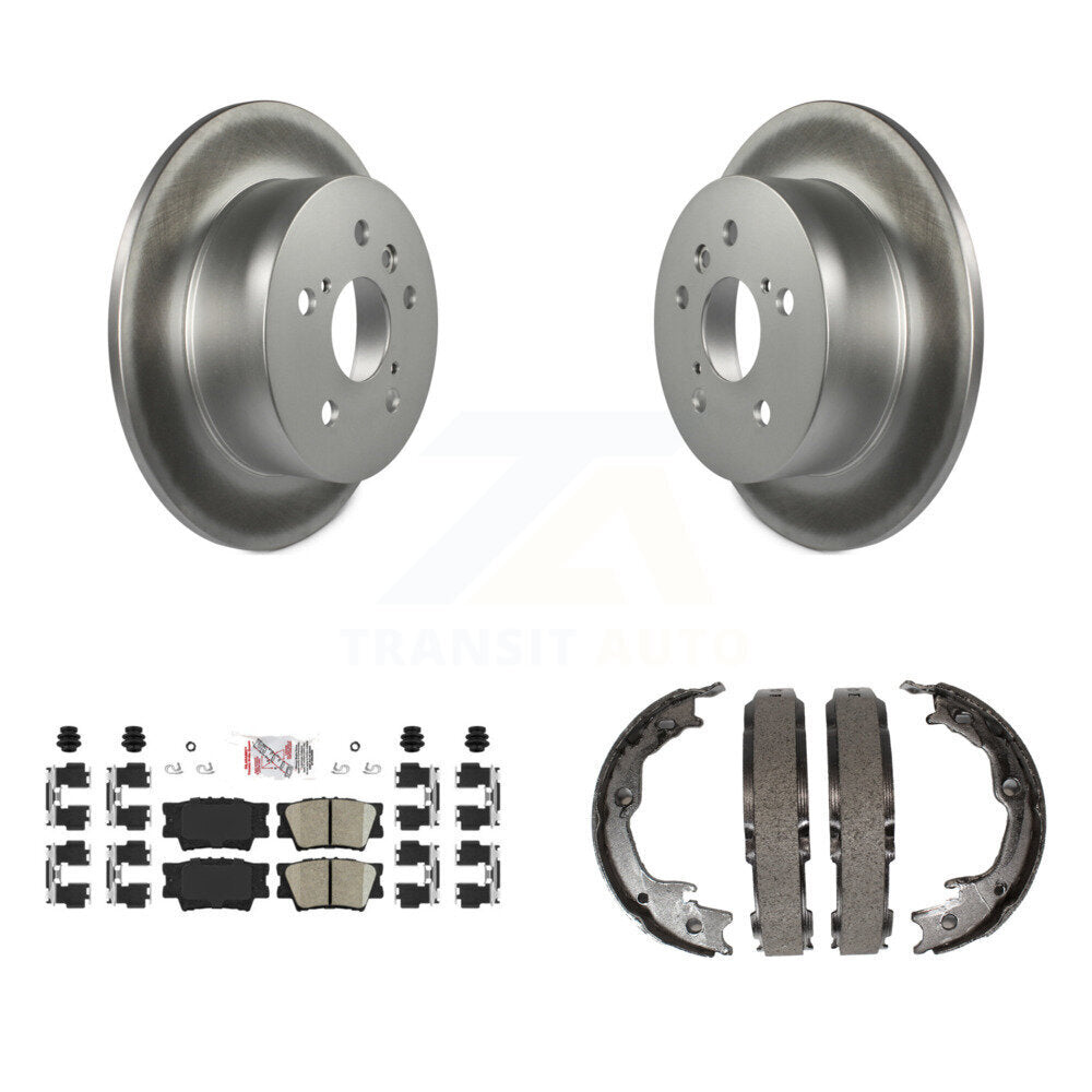 Kit de plaquettes en céramique et de chaussures de stationnement, Rotors recouverts de disques arrière, pour Toyota Camry Lexus