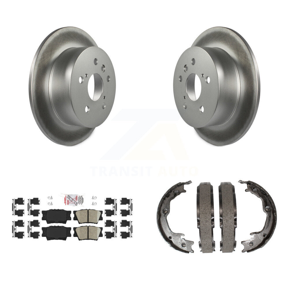 Kit de plaquettes en céramique et de chaussures de stationnement, Rotors recouverts de disques arrière, pour Toyota Camry Lexus