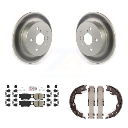 Kit de plaquettes en céramique et de patins de frein de stationnement, Rotors à revêtement de disque arrière pour Toyota Camry