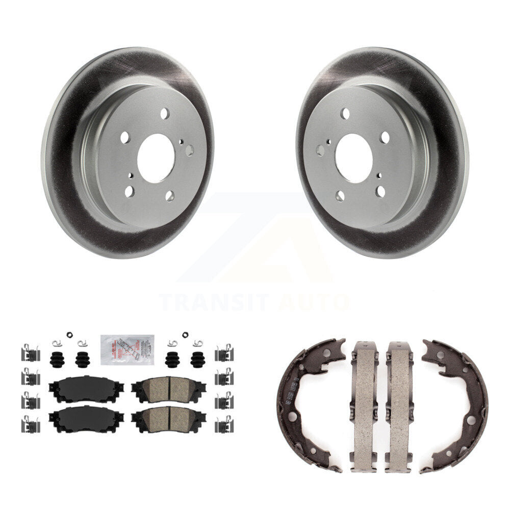 Kit de patins en céramique et de chaussures de stationnement, Rotors recouverts de disques arrière, pour Toyota Camry RAV