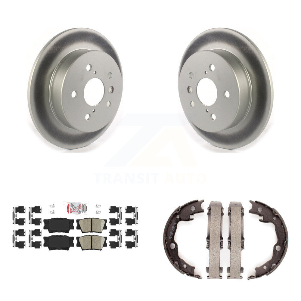 Kit de plaquettes en céramique et de patins de frein de stationnement, Rotors à revêtement de disque arrière pour Toyota Camry