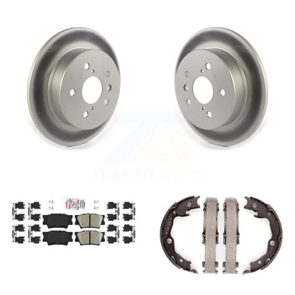 Kit de plaquettes en céramique et de patins de frein de stationnement, Rotors à revêtement de disque arrière pour Toyota Camry