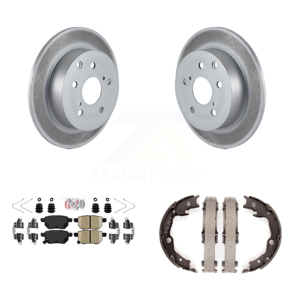 Kit de chaussures de stationnement, Rotors recouverts de disque arrière, tampons en céramique, pour 10 Toyota Matrix XRS