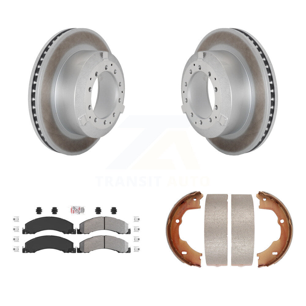 Kit de chaussures de stationnement avec disques semi-métalliques, Rotors recouverts de disques arrière, pour Ram Dodge Truc