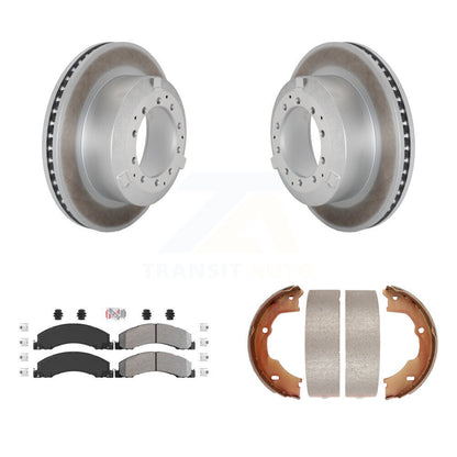 Kit de chaussures de stationnement avec disques semi-métalliques, Rotors recouverts de disques arrière, pour Ram Dodge Truc