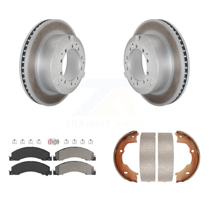 Kit de chaussures de stationnement avec disques semi-métalliques, Rotors recouverts de disques arrière, pour Ram Dodge Truc