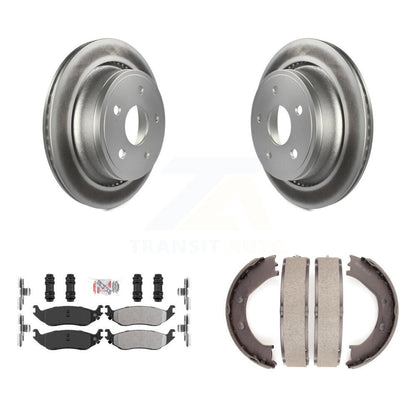 Kit de chaussures de stationnement pour Dodge Ram 1500, Rotors à revêtement de disque arrière, plaquettes semi-métalliques