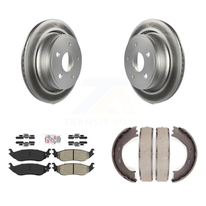 Kit de chaussures de stationnement pour Dodge Ram 1500, Rotors à revêtement de disque arrière, plaquettes semi-métalliques