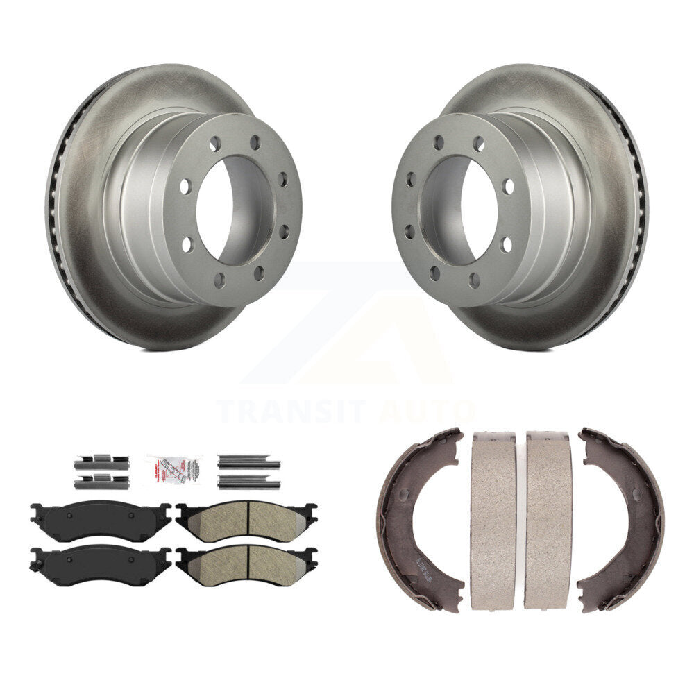 Kit de chaussures de stationnement pour Dodge Ram 2500, Rotors à revêtement de disque arrière, plaquettes semi-métalliques