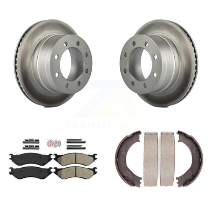 Kit de chaussures de stationnement pour Dodge Ram 2500, Rotors à revêtement de disque arrière, plaquettes semi-métalliques