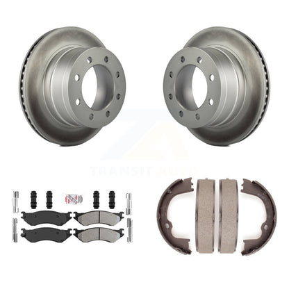 Kit de chaussures de stationnement pour Dodge Ram 1500, Rotors à revêtement de disque arrière, plaquettes semi-métalliques