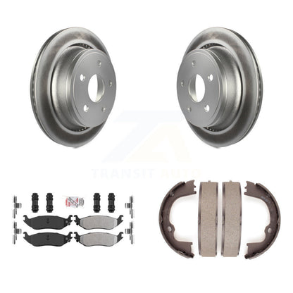 Kit de chaussures de stationnement avec disques semi-métalliques, Rotors recouverts de disques arrière, pour Ram 1500 Dodge
