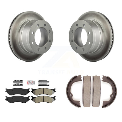 Kit de chaussures de stationnement pour Dodge Ram 1500, Rotors à revêtement de disque arrière, plaquettes semi-métalliques
