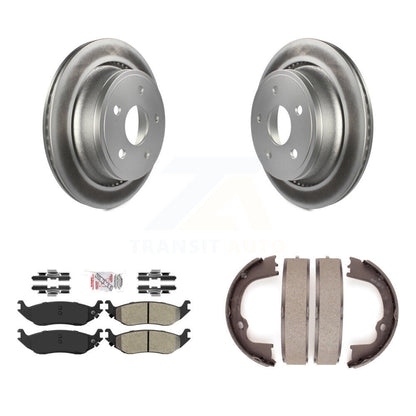 Kit de chaussures de stationnement avec disques semi-métalliques, Rotors recouverts de disques arrière, pour Ram 1500 Dodge