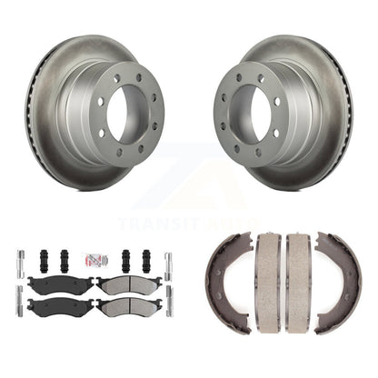 Kit de chaussures de stationnement pour Dodge Ram 1500, Rotors à revêtement de disque arrière, plaquettes semi-métalliques