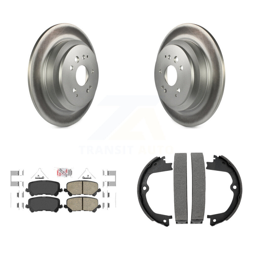 Kit de plaquettes en céramique et de chaussures de stationnement pour Rotors arrière avec revêtement de disque, pour Acura MD 2014 – 2016