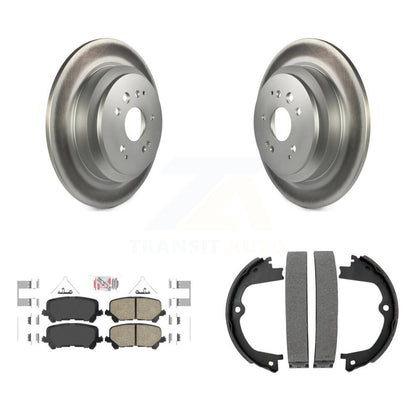 Kit de plaquettes en céramique et de chaussures de stationnement pour Rotors arrière avec revêtement de disque, pour Acura MD 2014 – 2016