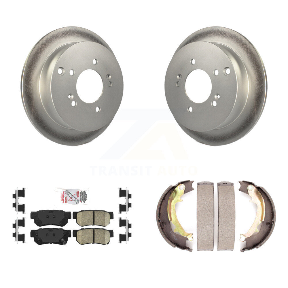 Kit de chaussures de stationnement avec Rotors recouverts de disque arrière, tampons en céramique, pour Hyundai Tucson Kia F