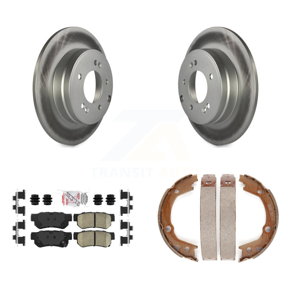 Kit de plaquettes en céramique et de chaussures de stationnement, Rotors recouverts de disques arrière, pour Hyundai Sonata 3.3
