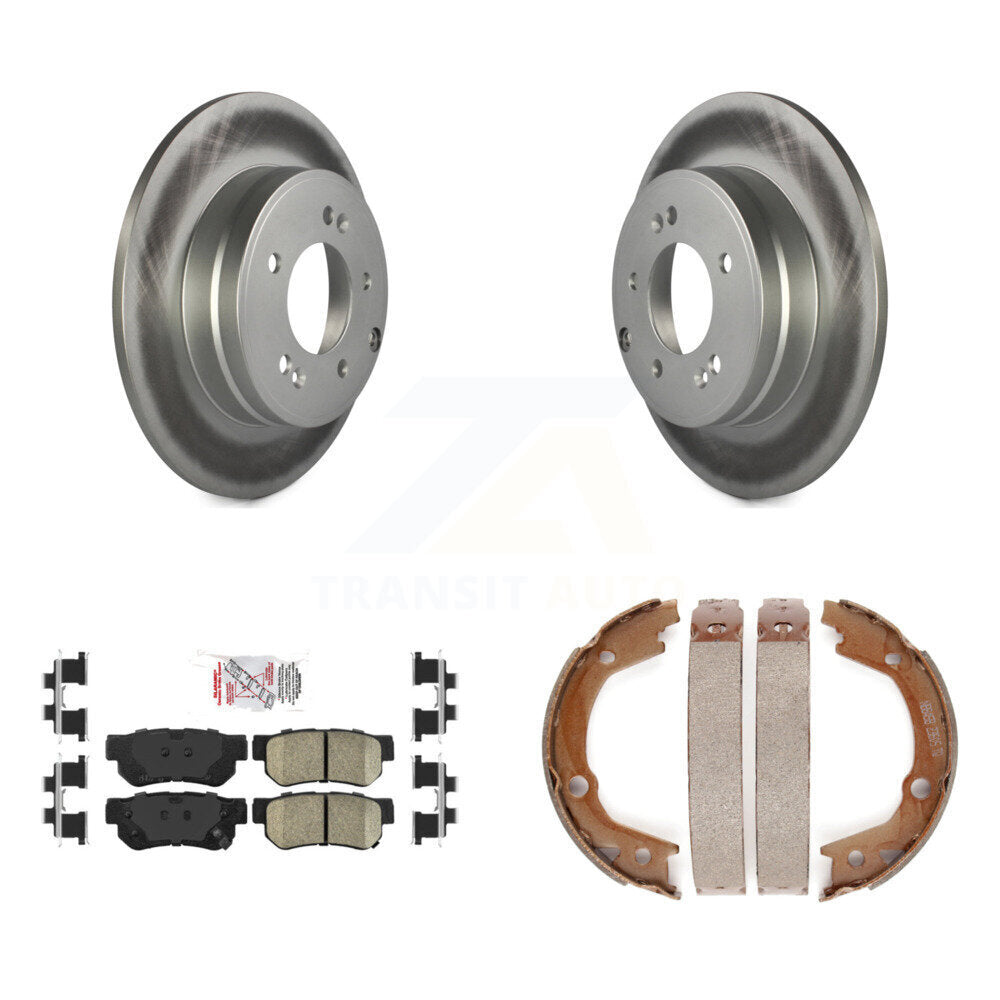 Kit de plaquettes en céramique et de chaussures de stationnement, Rotors recouverts de disques arrière, pour Hyundai Sonata 3.3