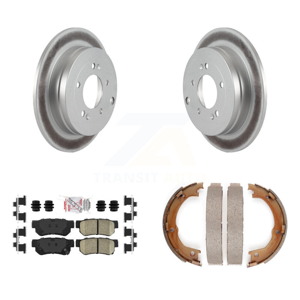 Kit de plaquettes en céramique et de chaussures de stationnement pour Rotors arrière avec revêtement de disque, pour Hyundai Azer 06-09