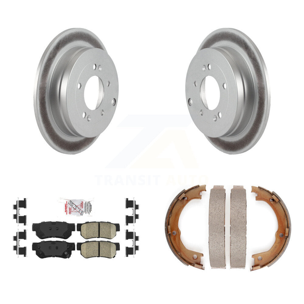 Kit de plaquettes en céramique et de chaussures de stationnement pour Rotors arrière avec revêtement de disque, pour Hyundai Azer 06-09