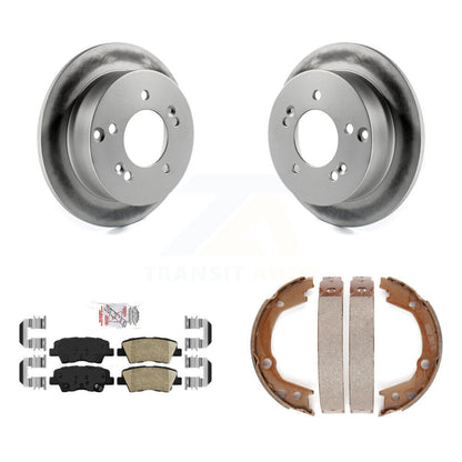 Kit de plaquettes en céramique et de chaussures de stationnement, Rotors recouverts de disques arrière, pour Hyundai Sonata 2.4