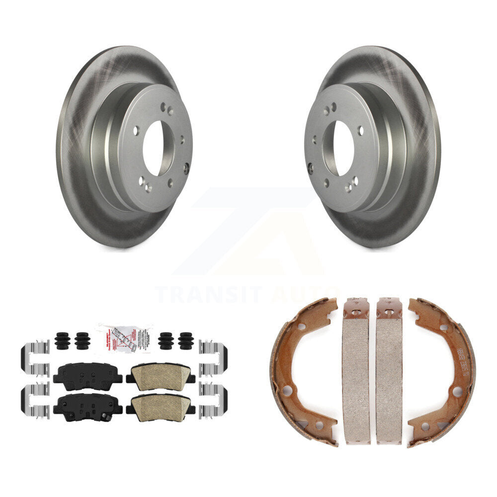 Kit de plaquettes en céramique et de chaussures de stationnement, Rotors recouverts de disques arrière, pour Hyundai Sonata 3.3