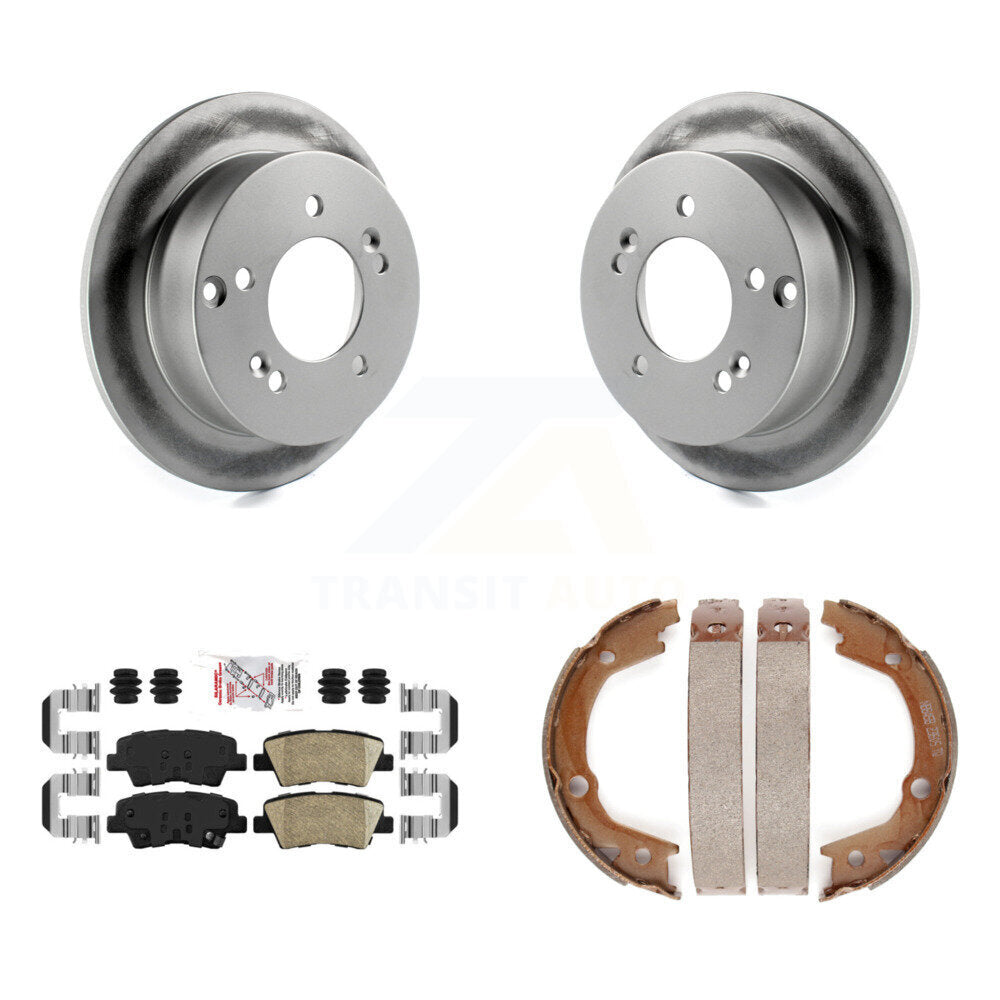 Kit de plaquettes en céramique et de chaussures de stationnement, Rotors recouverts de disques arrière, pour Hyundai Sonata 2.4