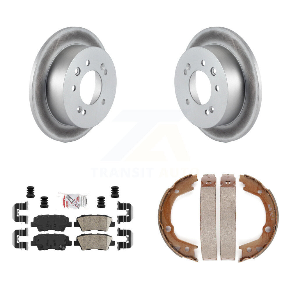 Kit de chaussures de stationnement avec Rotors recouverts de disques arrière, tampons en céramique, pour Hyundai Elantra Seda