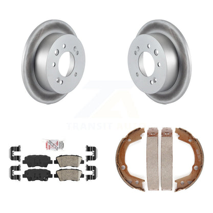 Kit de chaussures de stationnement avec Rotors recouverts de disques arrière, tampons en céramique, pour Hyundai Elantra Seda