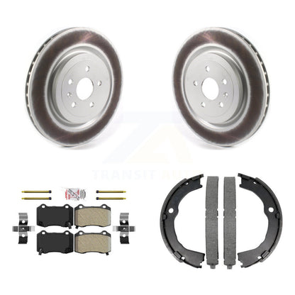 Kit de plaquettes semi-métalliques et de chaussures de stationnement, Rotors recouverts de disques arrière, pour Chevrolet CT
