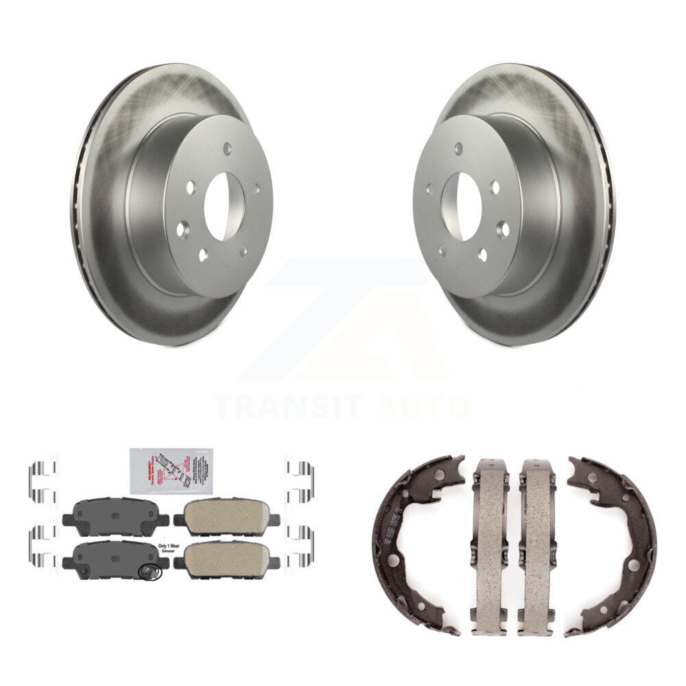 Kit de patins en céramique et de chaussures de stationnement pour Rotors à revêtement de disque arrière, pour Nissan Rogue LEA