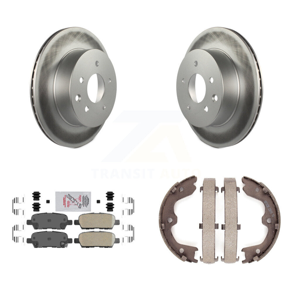 Kit de plaquettes en céramique et de chaussures de stationnement, Rotors recouverts de disques arrière, pour INFINITI G35 Nissa