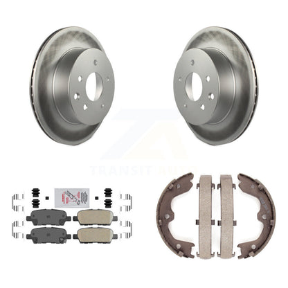 Kit de plaquettes en céramique et de chaussures de stationnement, Rotors recouverts de disques arrière, pour INFINITI G35 Nissa