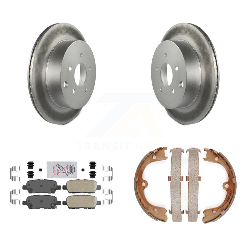 Kit de chaussures de stationnement avec Rotors recouverts de disques arrière, tampons en céramique, pour INFINITI FX35 Nissan
