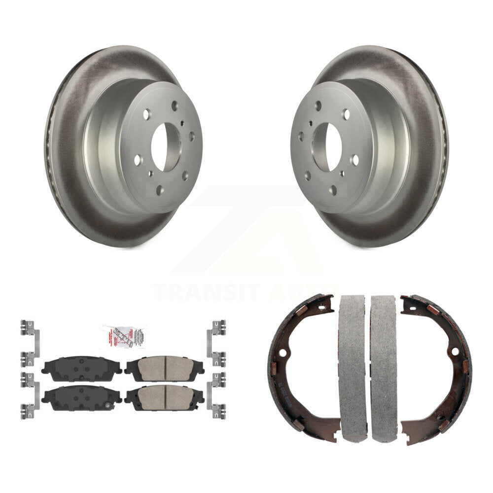 Kit de chaussures de stationnement avec Rotors recouverts de disques arrière, tampons en céramique, pour GMC Chevrolet Sierra