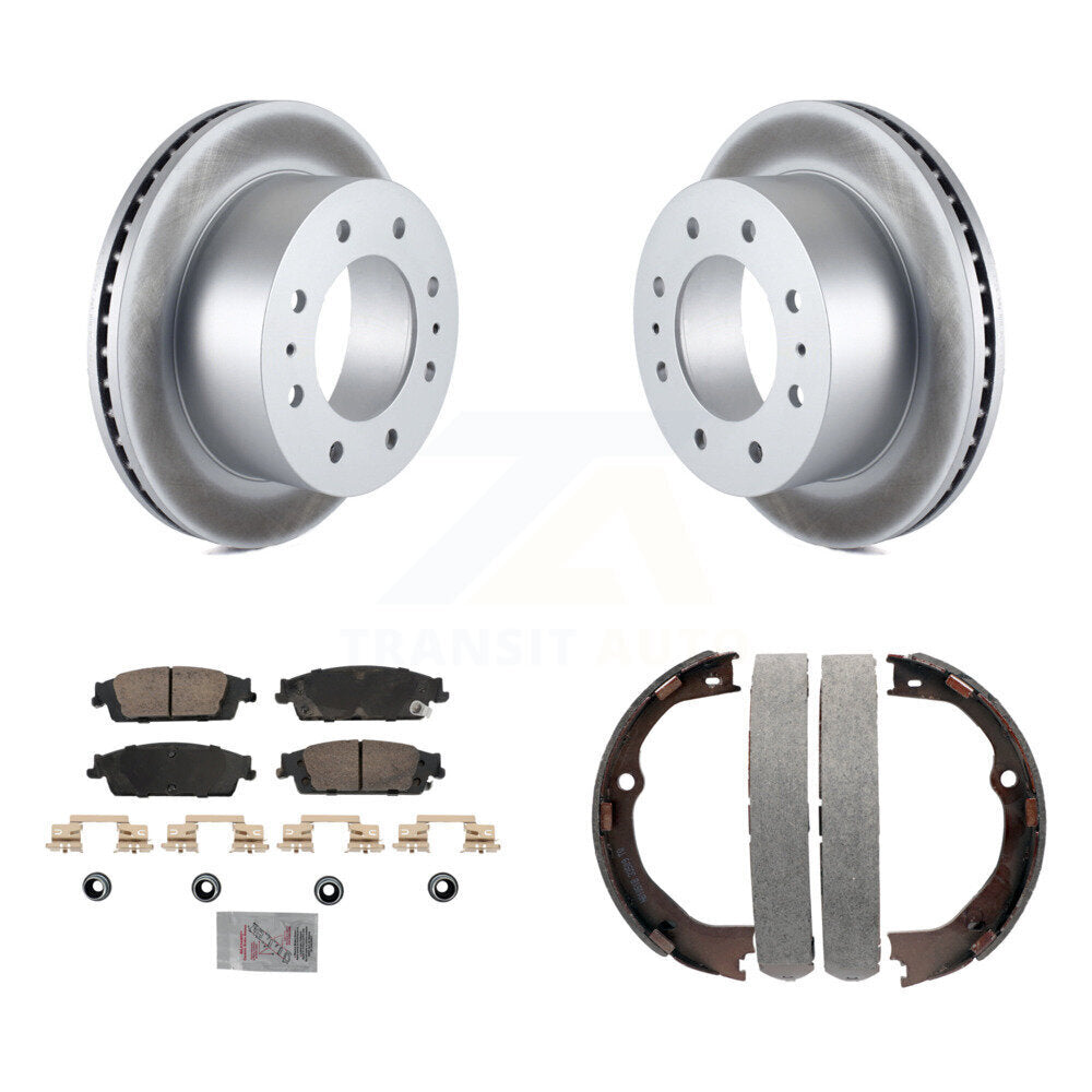 Kit de plaquettes en céramique et de chaussures de stationnement, Rotors recouverts de disques arrière, pour Chevrolet Suburban