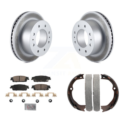 Kit de plaquettes en céramique et de chaussures de stationnement, Rotors recouverts de disques arrière, pour Chevrolet Suburban