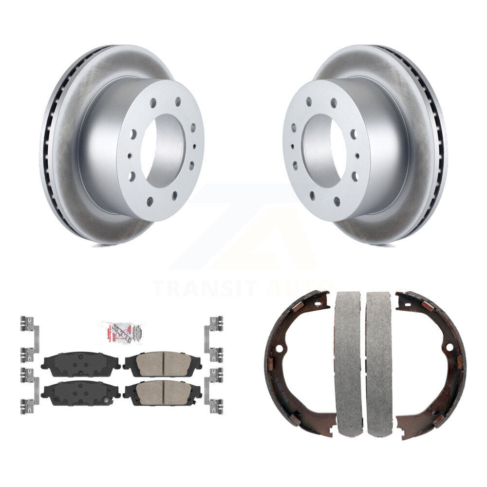 Kit de plaquettes en céramique et de chaussures de stationnement, Rotors recouverts de disques arrière, pour Chevrolet Suburban