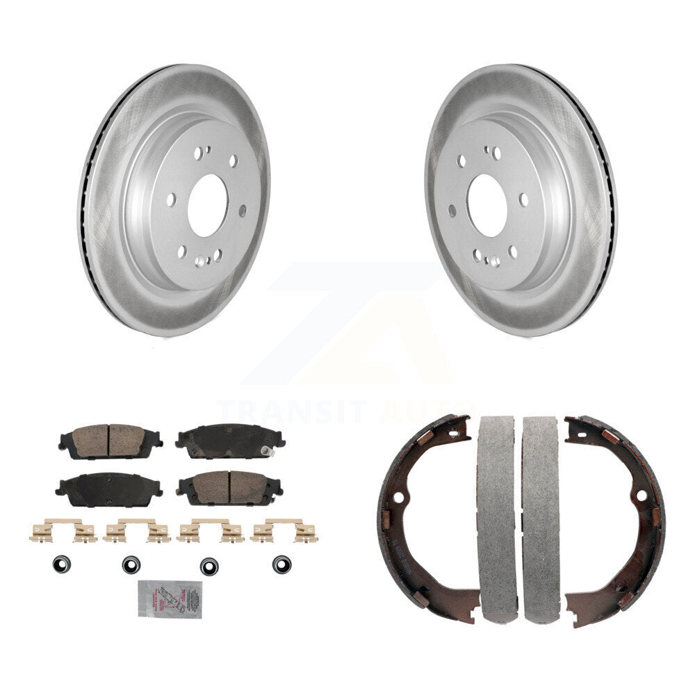 Kit de plaquettes en céramique et de chaussures de stationnement, Rotors recouverts de disques arrière, pour Chevrolet Silverad