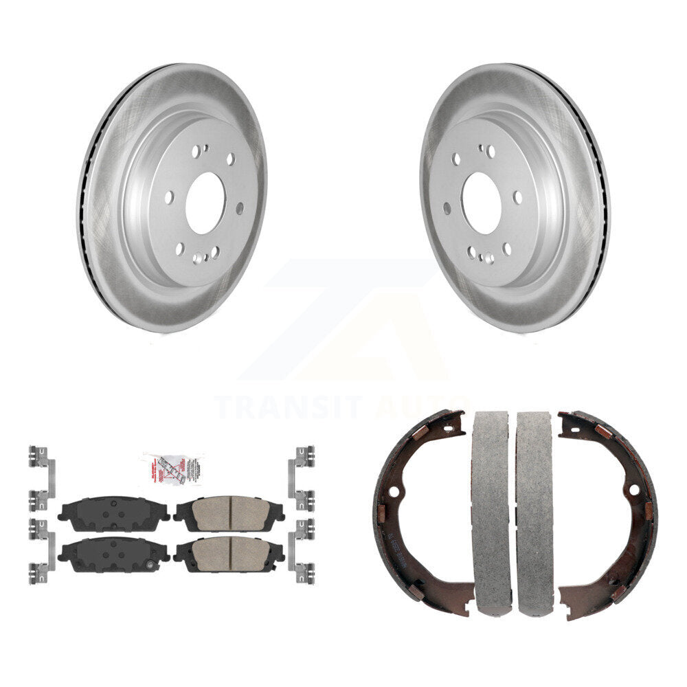 Kit de plaquettes en céramique et de chaussures de stationnement, Rotors recouverts de disques arrière, pour Chevrolet Silverad