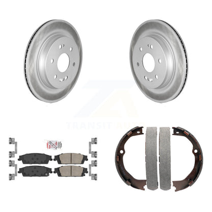 Kit de plaquettes en céramique et de chaussures de stationnement, Rotors recouverts de disques arrière, pour Chevrolet Silverad