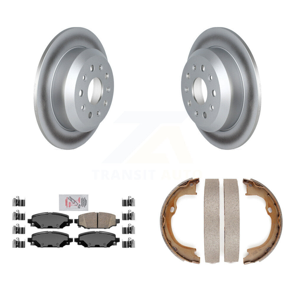 Kit de plaquettes en céramique et de chaussures de stationnement, Rotors recouverts de disques arrière, pour Jeep Wrangler Spor