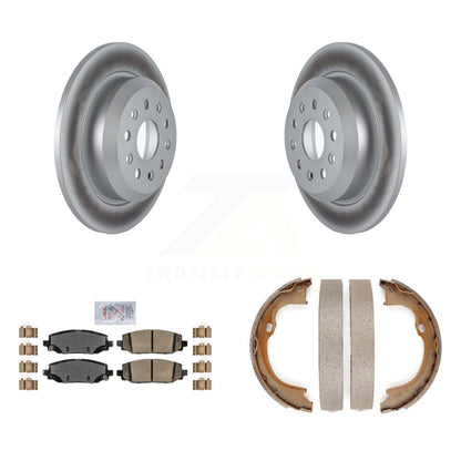Kit de chaussures de stationnement avec Rotors recouverts de disques arrière, tampons en céramique, pour Jeep Wrangler Rubico