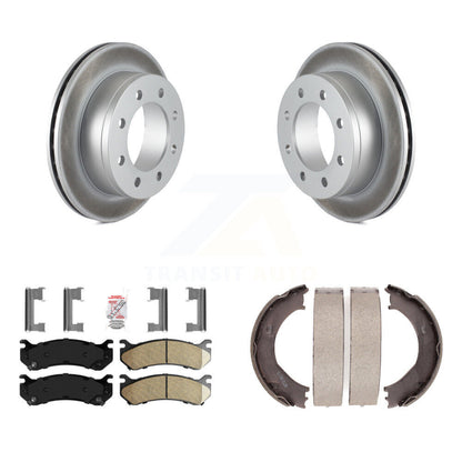 Kit de chaussures de stationnement avec Rotors recouverts de disque arrière, tampons en céramique, pour Chevrolet GMC 2500 H