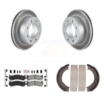 Kit de plaquettes semi-métalliques et de chaussures de stationnement, Rotors recouverts de disques arrière, pour Chevrolet GM