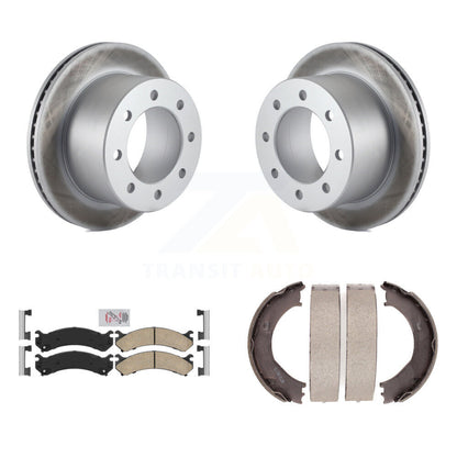Kit de chaussures de stationnement avec Rotors recouverts de disque arrière, tampons en céramique, pour Chevrolet GMC 3500 H