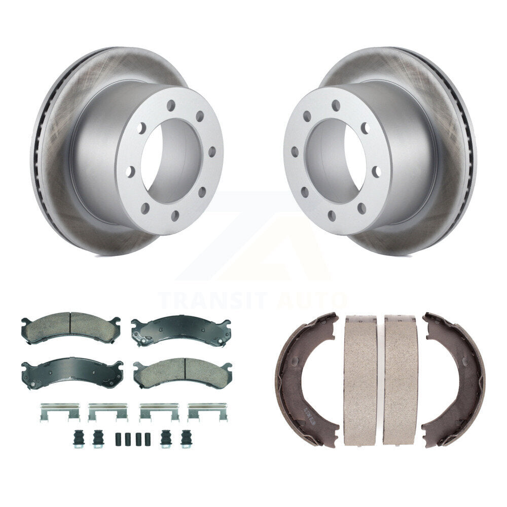 Kit de chaussures de stationnement avec Rotors recouverts de disque arrière, tampons en céramique, pour Chevrolet GMC 3500 H